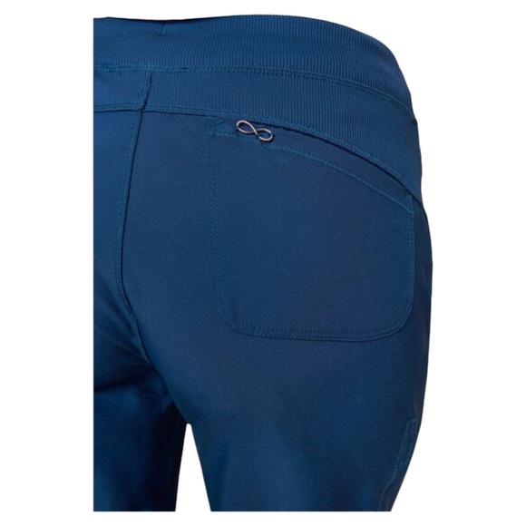 Rib Knit Drawstring Waist Scrub Pant - Picture 2 of 5